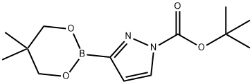 N-Boc-Imidazole-3-boronic acid neopentylglycol ester 结构式