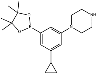 2223052-01-3 1-(3-cyclopropyl-5-(4,4,5,5-tetramethyl-1,3,2-dioxaborolan-2-yl)phenyl)piperazine
