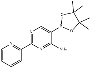 4-Amino-2-(pyridin-2-yl)pyrimidine-5-boronic acid pinacol ester Struktur