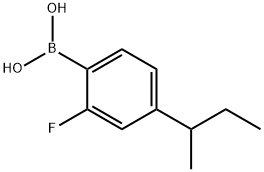 2-Fluoro-4-(sec-butyl)phenylboronic acid Struktur