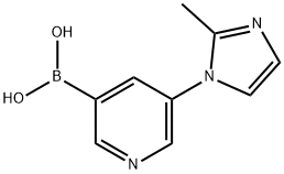 5-(2-Methylimidazol-1-yl)pyridine-3-boronic acid Struktur