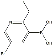 5-Bromo-2-ethylpyridine-3-boronic acid Structure