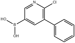 6-Chloro-5-phenylpyridine-3-boronic acid Struktur