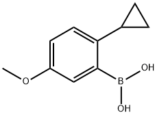 (2-cyclopropyl-5-methoxyphenyl)boronic acid Struktur