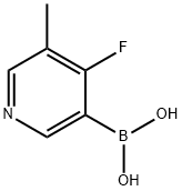 4-Fluoro-3-methylpyridine-5-boronic acid,2225155-44-0,结构式