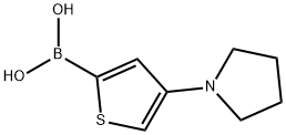 (4-(吡咯烷-1-基)噻吩-2-基)硼酸 结构式