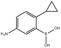 (5-amino-2-cyclopropylphenyl)boronic acid Struktur