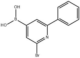 2-Bromo-6-phenylpyridine-4-boronic acid|