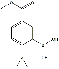 (2-cyclopropyl-5-(methoxycarbonyl)phenyl)boronic acid Structure