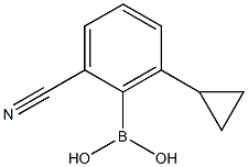 2-Cyano-6-cyclopropylphenylboronic acid Struktur