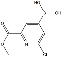 2-氯-6-(甲氧基羰基)吡啶-4-硼酸, 2225170-53-4, 结构式