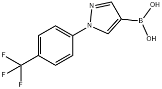 1-(4-Trifluoromethylphenyl)-1H-pyrazole-4-boronic acid Structure