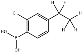 2-Chloro-4-(ethyl-d5)-phenylboronic acid 结构式