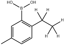 3-Methyl-6-(ethyl-d5)-phenylboronic acid 结构式