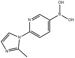 2-(2-Methylimidazol-1-yl)pyridine-5-boronic acid Structure
