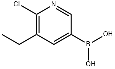 6-Chloro-5-ethylpyridine-3-boronic acid,2225174-83-2,结构式