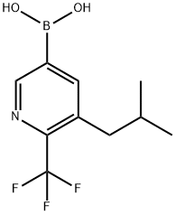 5-(iso-Butyl)-6-trifluoromethylpyridine-3-boronic acid Structure