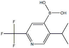 5-(ISO-PROPYL)-2-TRIFLUOROMETHYLPYRIDINE-4-BORONIC ACID Structure