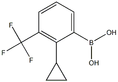 3-Trifluoromethyl-2-cyclopropylphenylboronic acid,2225175-32-4,结构式