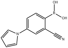 2-Cyano-4-(1H-pyrrol-1-yl)phenylboronic acid Structure