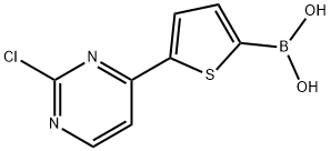 5-(2-Chloropyrimidin-4-yl)thiophene-2-boronic acid 结构式