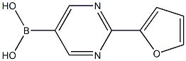 (2-(furan-2-yl)pyrimidin-5-yl)boronic acid Struktur