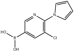 5-Chloro-6-(1H-pyrrol-1-yl)pyridine-3-boronic acid Struktur
