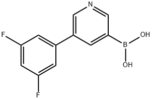 5-(3, 5-Difluorophenyl)pyridine-3-boronic acid, 2225178-06-1, 结构式