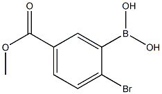 5-(METHOXYCARBONYL)-2-BROMOPHENYLBORONIC ACID Structure