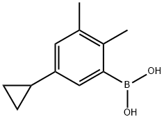 2,3-Dimethyl-5-cyclopropylphenylboronic acid Struktur