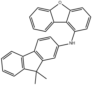 二苯并呋喃-1-基-9,9-二甲基-9H-芴-2-胺 结构式