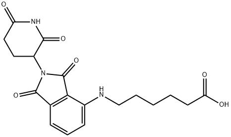 6-[[2-(2,6-Dioxo-3-piperidinyl)-2,3-dihydro-1,3-dioxo-1H-isoindol-4-yl]amino]hexanoic acid Structure