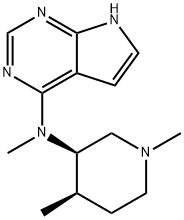 (3R,4R)-N,1,4-trimethyl-N-{7H-pyrrolo[2,3-d]pyrimidin-4-yl}piperidin-3-amine Structure