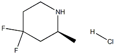 (S)-4,4-difluoro-2-methylpiperidine hydrochloride 结构式