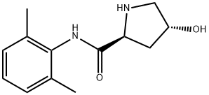 2-Pyrrolidinecarboxamide, N-(2,6-dimethylphenyl)-4-hydroxy-, (2S,4R)- Struktur