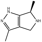 (R)-3,6-二甲基-1,4,5,6-四氢吡咯并[3,4-C]吡唑 结构式