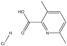 3,6-dimethylpyridine-2-carboxylic acid hydrochloride Struktur