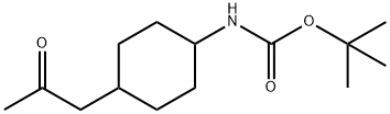 trans-tert-butyl(4-(2-oxopropyl)cyclohexyl)carbamate Struktur