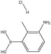 (3-amino-2-methylphenyl)boronic acid hydrochloride Struktur