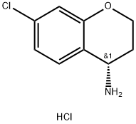(4S)-7-CHLORO-3,4-DIHYDRO-2H-1-BENZOPYRAN-4-AMINE HYDROCHLORIDE Structure
