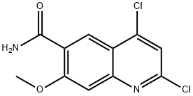 2,4-dichloro-7-methoxyquinoline-6-carboxamide,2241758-00-7,结构式