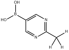 (2-(methyl-d3)pyrimidin-5-yl)boronic acid Struktur