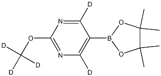 2-(methoxy-d3)-5-(4,4,5,5-tetramethyl-1,3,2-dioxaborolan-2-yl)pyrimidine-4,6-d2,2241866-13-5,结构式