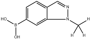(1-(methyl-d3)-1H-indazol-6-yl)boronic acid Struktur
