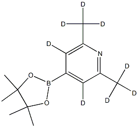 2,6-bis(methyl-d3)-4-(4,4,5,5-tetramethyl-1,3,2-dioxaborolan-2-yl)pyridine-3,5-d2 Structure