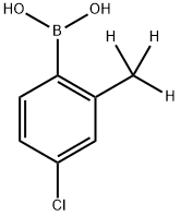 (4-chloro-2-(methyl-d3)phenyl)boronic acid Structure