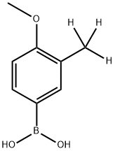 (4-methoxy-3-(methyl-d3)phenyl)boronic acid 结构式