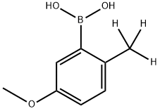 (5-methoxy-2-(methyl-d3)phenyl)boronic acid 结构式