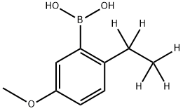 (2-(ethyl-d5)-5-methoxyphenyl)boronic acid Structure