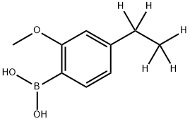 (4-(ethyl-d5)-2-methoxyphenyl)boronic acid 结构式